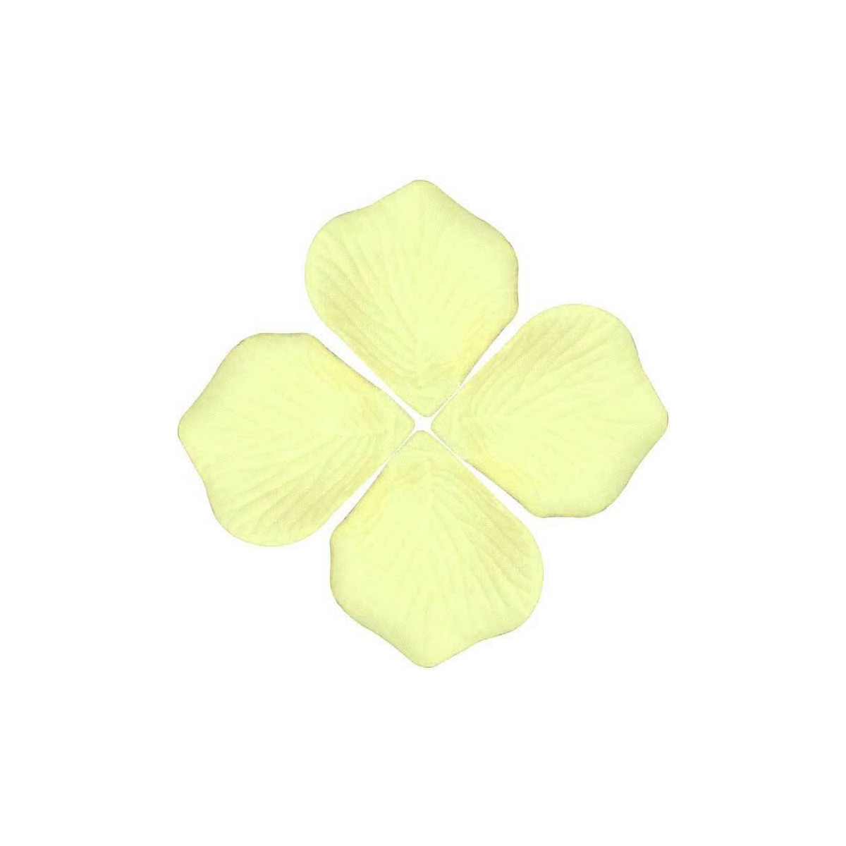 Pétalas de Rosa Artificial em Cor Creme para Decoração de Eventos