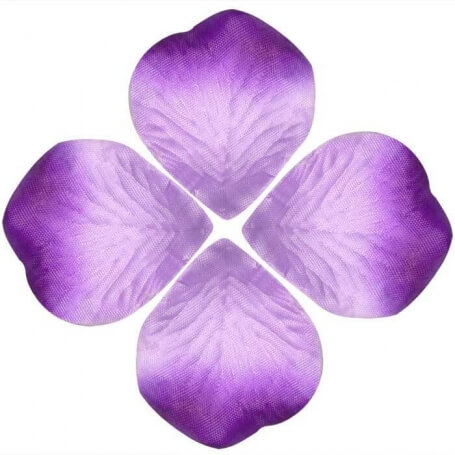 Pétalas de Rosa Artificiais na Cor Lilás para Decoração