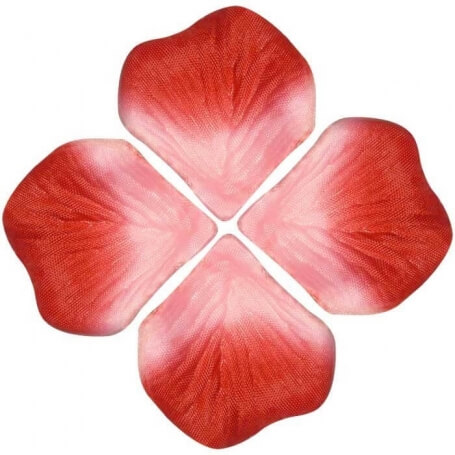 Pétalas de rosa tecido