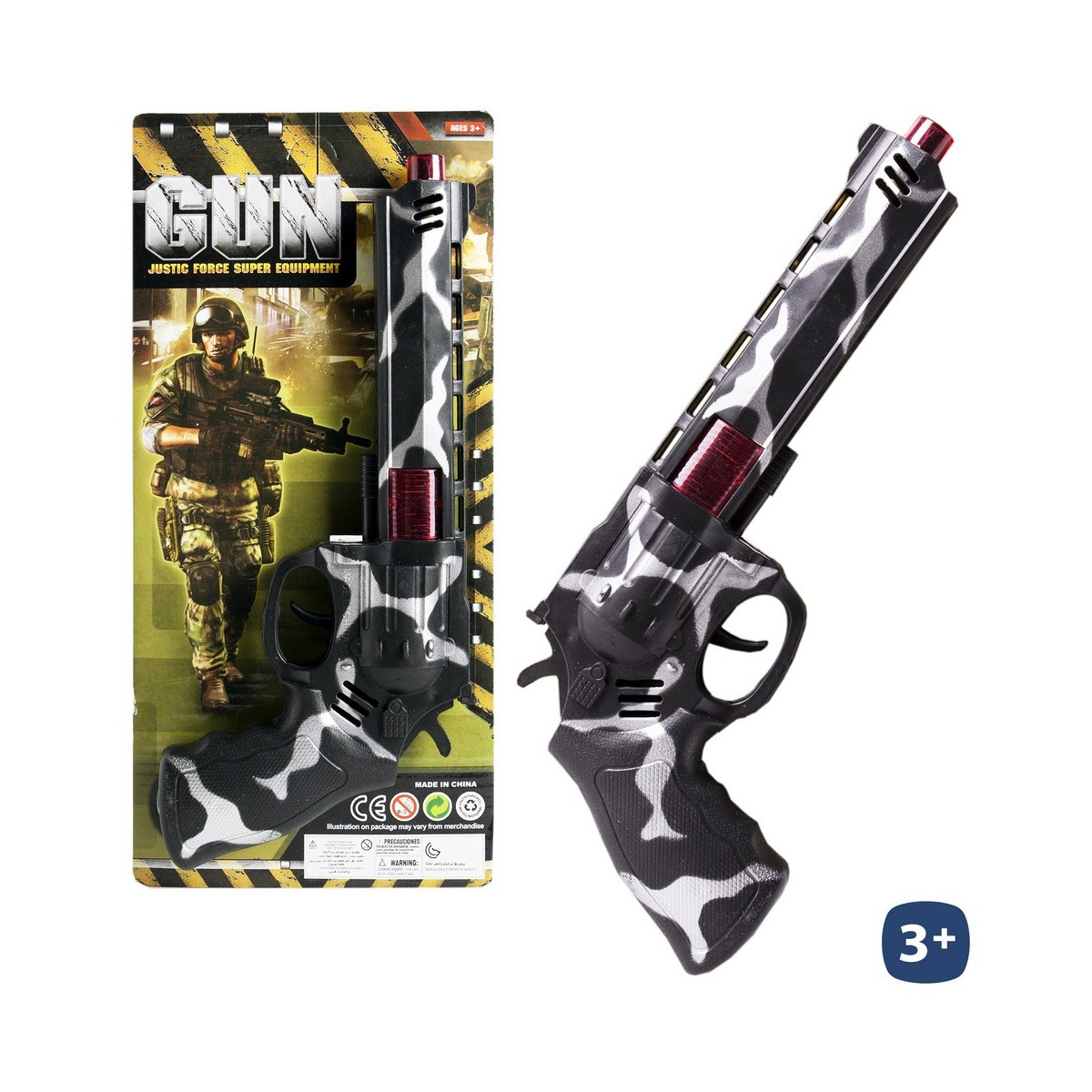 Pistola faíscas camuflagem 30 cm