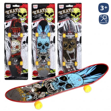 Skate decorado 3 c 27 cm
