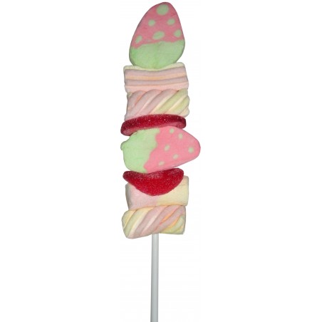 Espetinhos de doces com nuvens