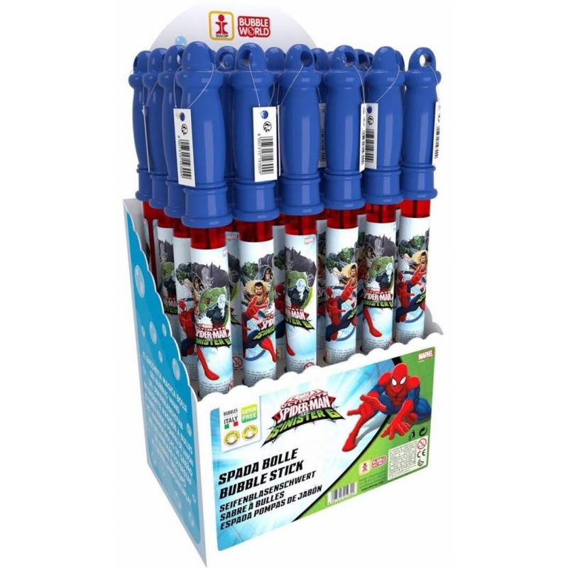 Pompero espada bolhas de sabão homem-aranha