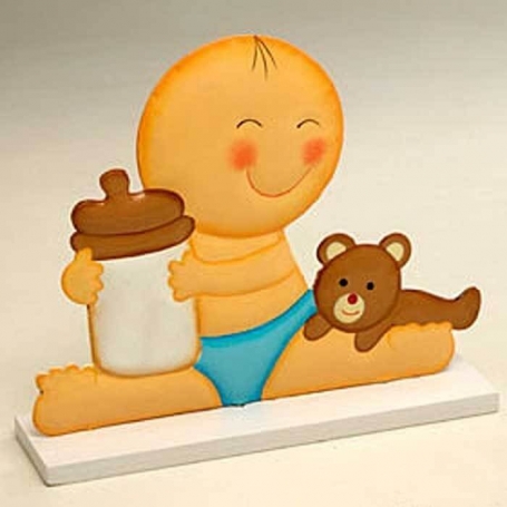 Figura bebês para bolo de batizado barata