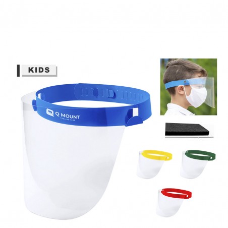 Protetor facial ajustável para crianças