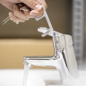 Chaveiro higiênico anti-contato de aço inoxidável