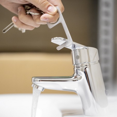 Chaveiro higiênico anti-contato de aço inoxidável