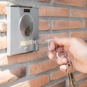 Chaveiro higiênico anti-contato de aço inoxidável