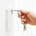 Chaveiro higiênico anti-contato de aço inoxidável