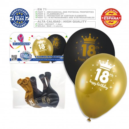 Balões 18h.aniversário conhecido.ouro preto