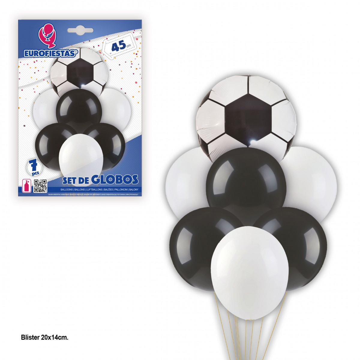 Conjunto de Balões de Futebol Pacote de 7