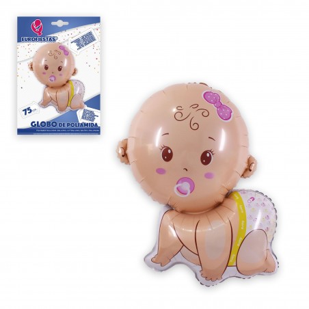 Globo de foil bebê rosa 75cm