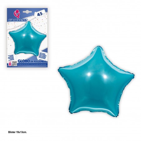 Globo poliamida estrela celeste 45cm