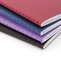 Caderno ecológico com lombada costurada e 30 folhas pautadas