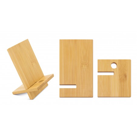 Suporte para Móvel de Bambu Detalhe Ecológico e Prático para Eventos