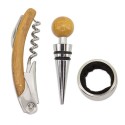 Conjunto de vinho bambu siena