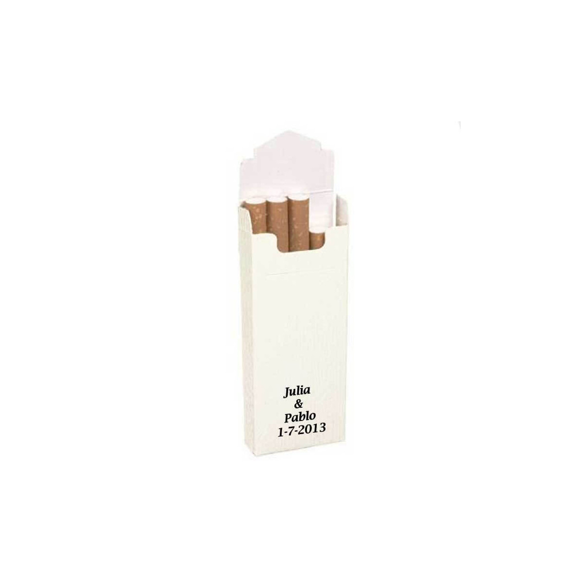 Pacotes de tabaco brancos