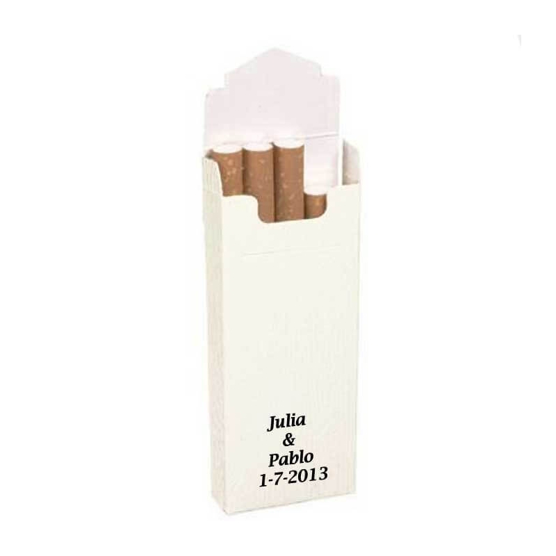 Pacotes de tabaco brancos
