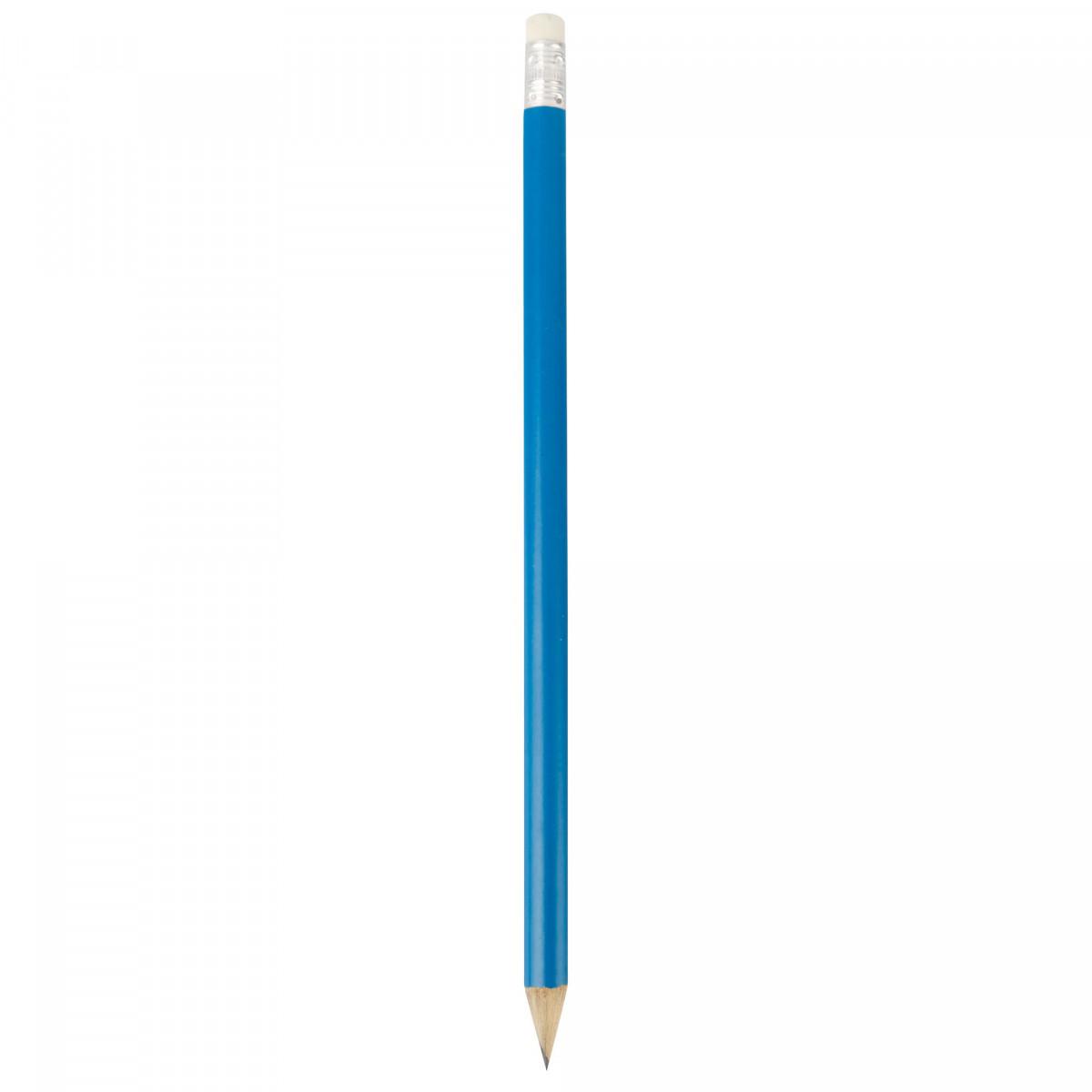 Lápis de borracha azul de madeira