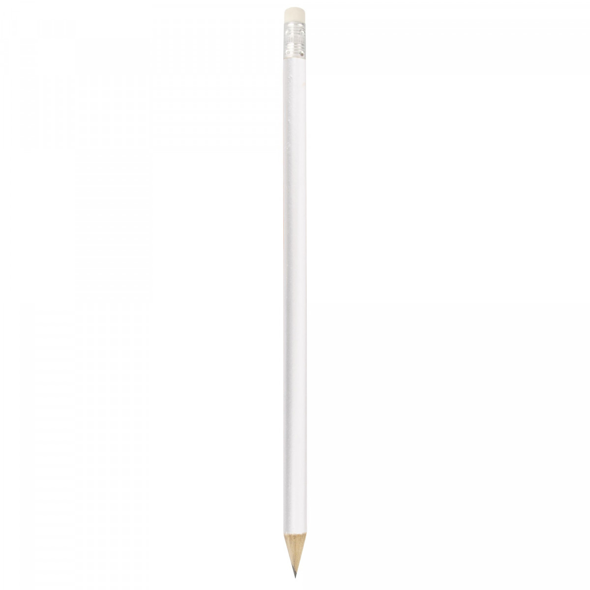 Lápis de borracha branca de madeira