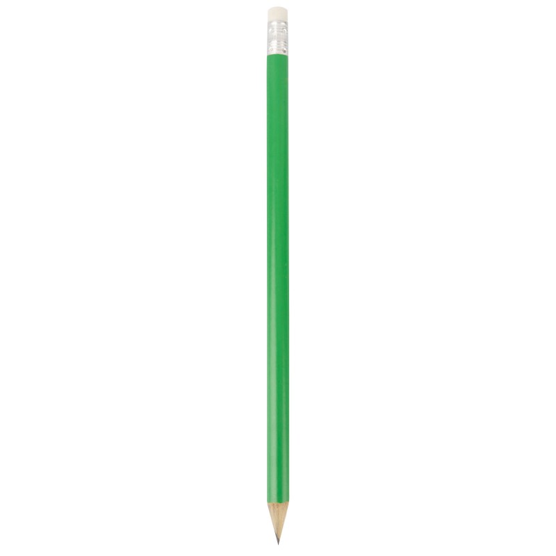 Lápis de borracha de madeira verde