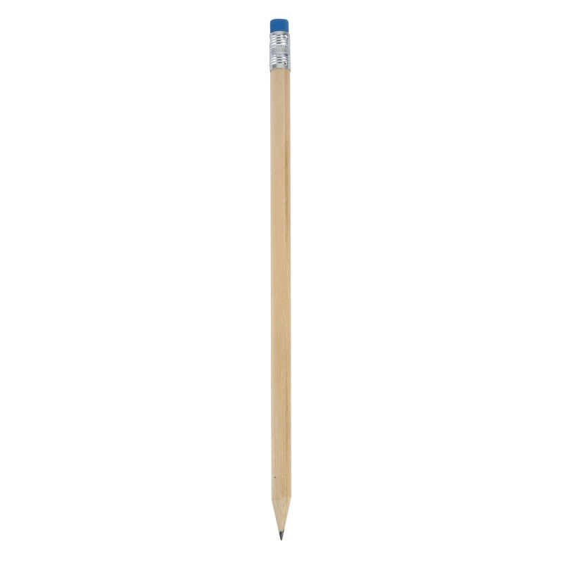 Lápis com borracha azul