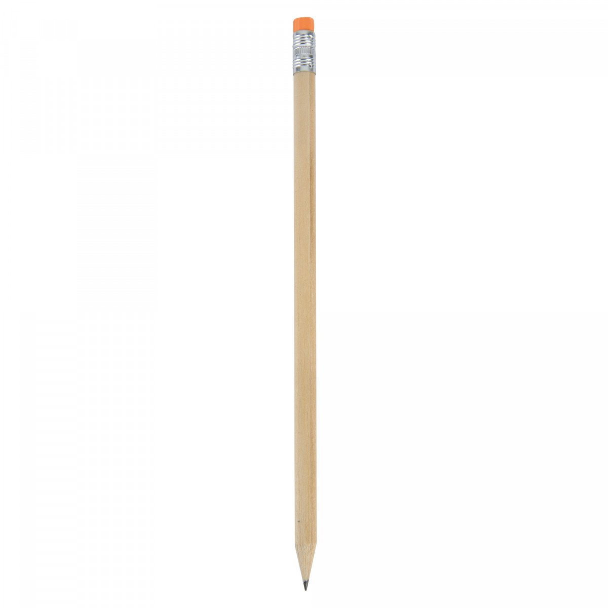 Lápis com borracha cor laranja