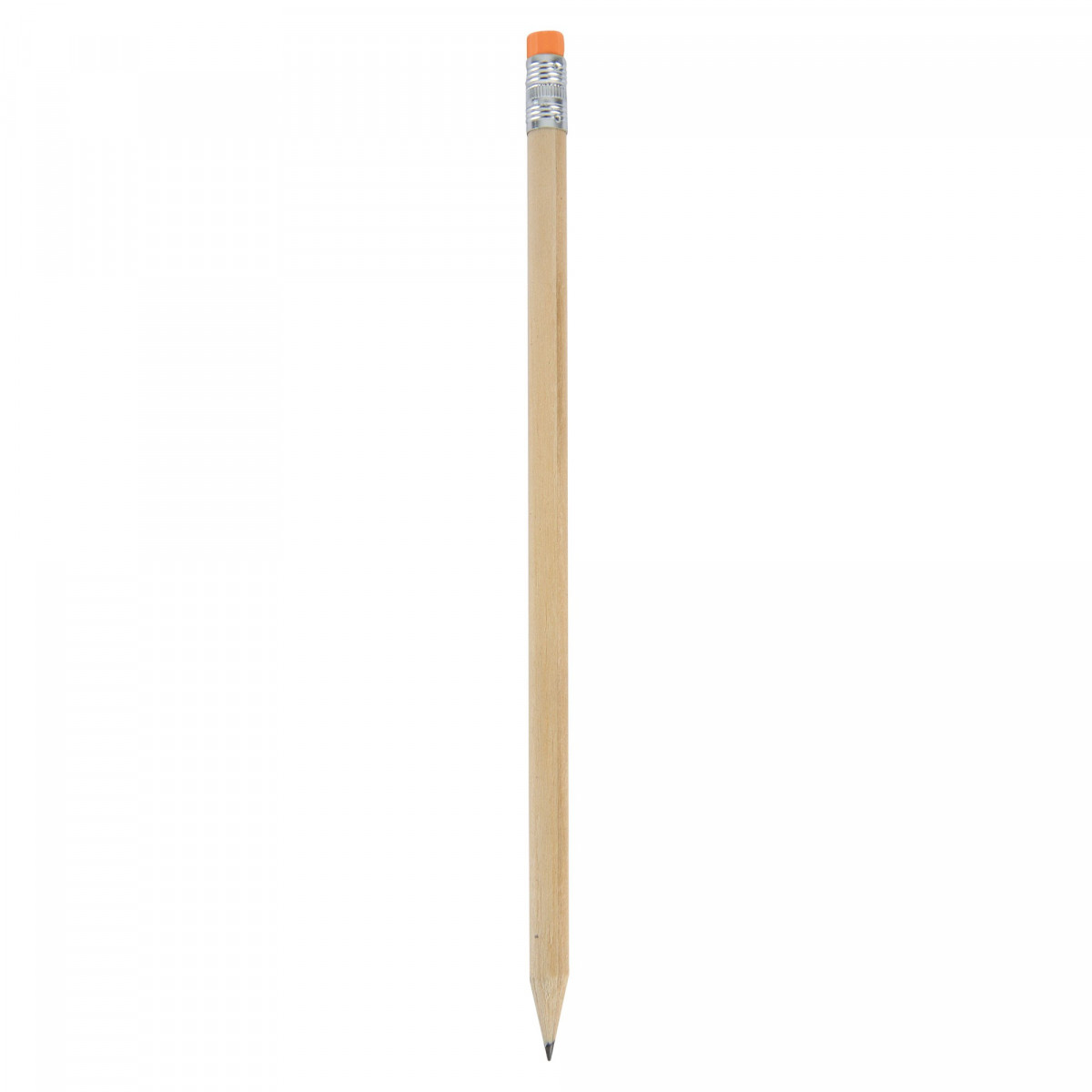 Lápis de madeira com borracha laranja
