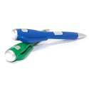 Caneta azul original com lanterna