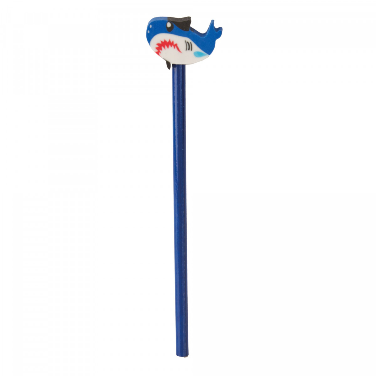 Lápis de madeira de tubarão azul