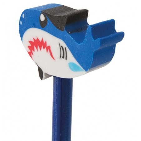 Lápis de madeira de tubarão azul