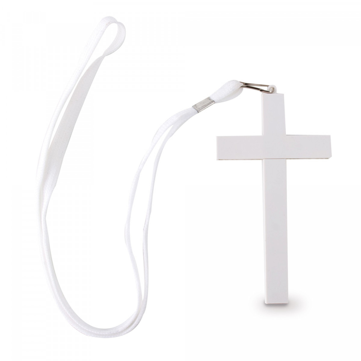 Caneta com cordão cruz bl