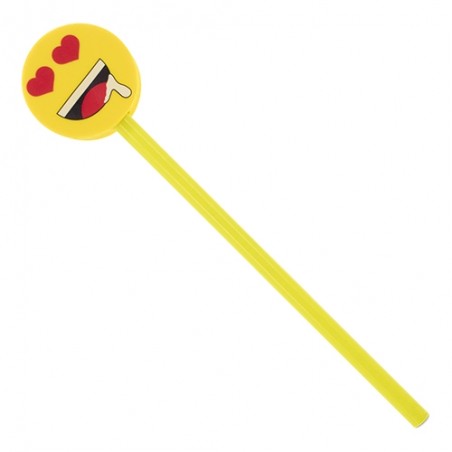 Lápis com emoticons Pacote com 6 unidades