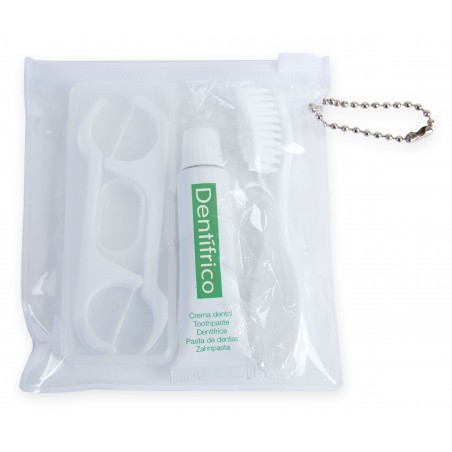 Conjunto dental com bolsa branca