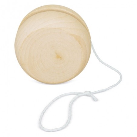 Yo-Yo de Madeira Natural Detalhe Clássico e Ecológico para Eventos Especiais