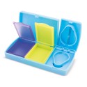 Pastilheiro de Viagem Compacto Multicolor Organizador Prático e Seguro