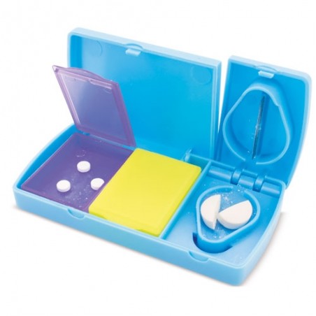Pastilheiro de Viagem Compacto Multicolor Organizador Prático e Seguro