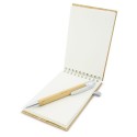 Almofada de bambu com caneta natural