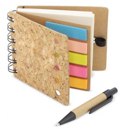 Caderno marcador cortiça