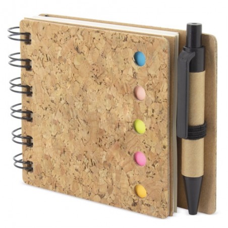 Caderno marcador cortiça