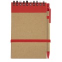 Caderno reciclado com caneta