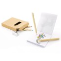 Conjunto de colorir para crianças com lápis e folhas para colorir