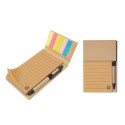 Caderno marcador com caneta de mesa ecolife