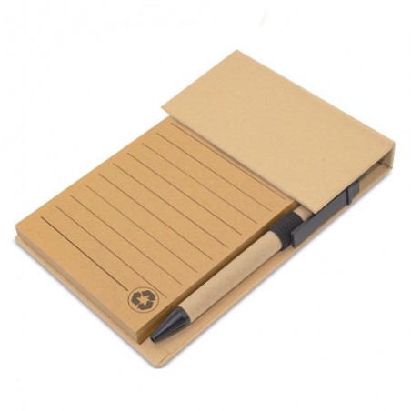 Caderno marcador com caneta de mesa ecolife