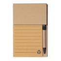 Caderno marcador com caneta de mesa ecolife