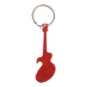 Chaveiro de alumínio guitarra vermelho