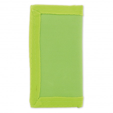 Carteira de tecido com fecho de velcro