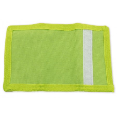 Carteira de tecido com fecho de velcro