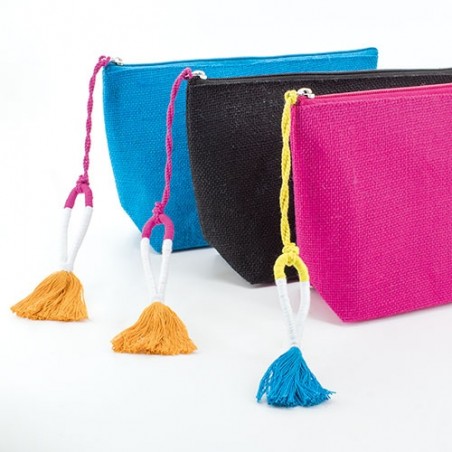 Necessaire de juta laminada lipy