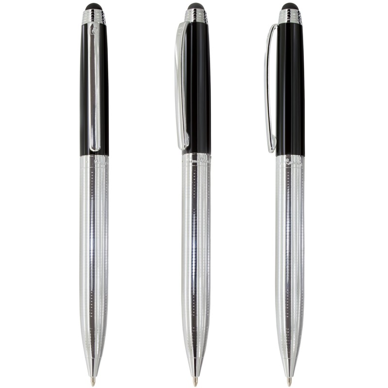 Caneta prateada de Pierre Cardin com ponteiro